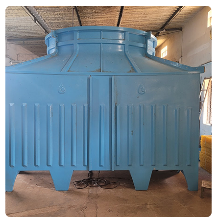 FRP Round Bottle Type Cooling Tower for Industrial Cooling Applications