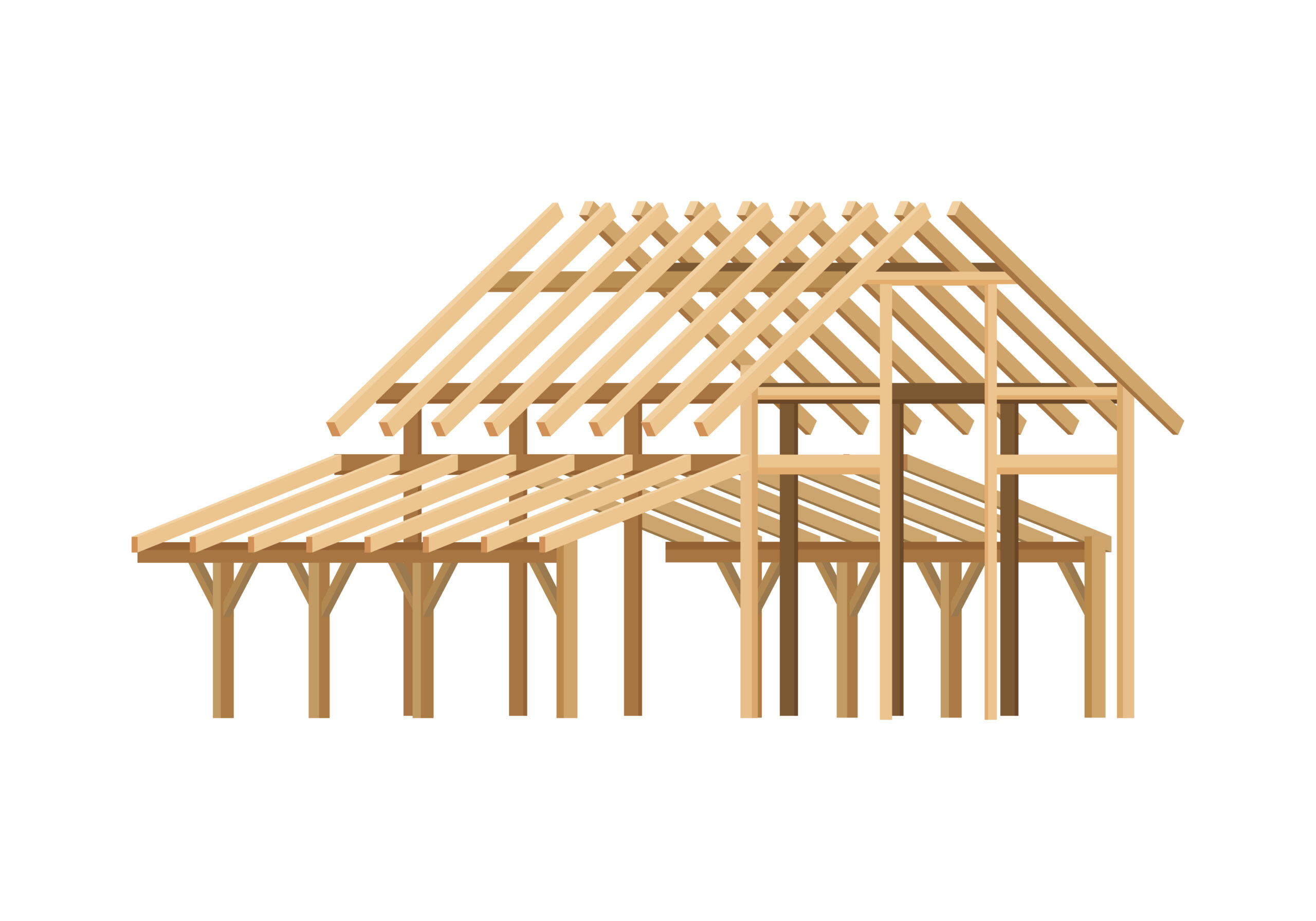Cooling Tower Wooden Structural Framework Cooling Tower Wooden Structural Framework