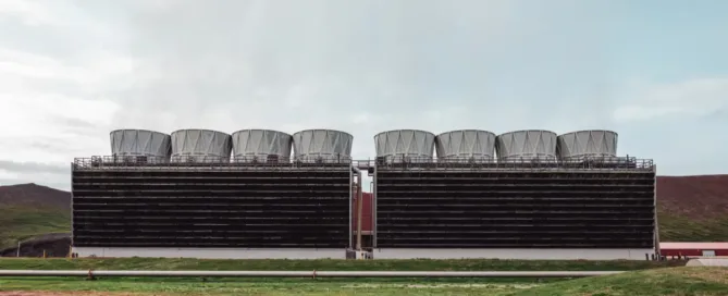 wooden cooling tower